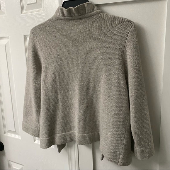 J. Crew Grey Cashmere Cardigan in Large Grey - Picture 2 of 3